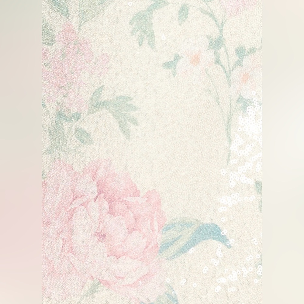 Windsor Cream Floral Sequin Mini Dress - Picture 2 of 4